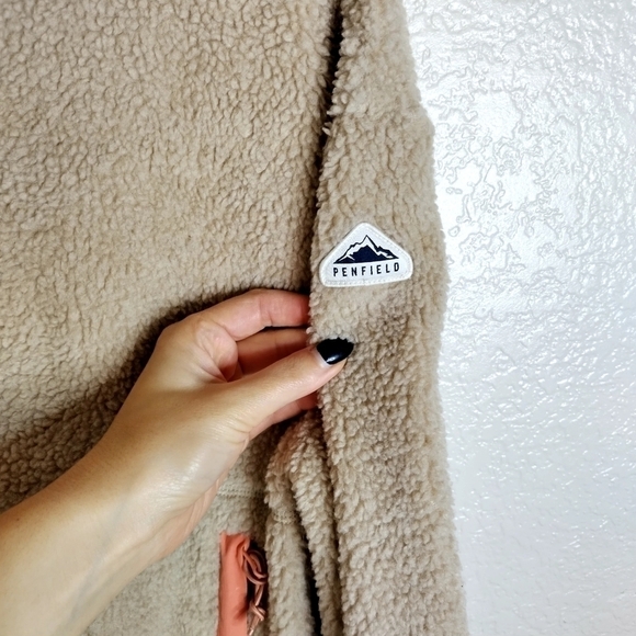 Madewell x Penfield Haight Fleece full zip Sherpa Jacket sz Xs - Picture 5 of 9